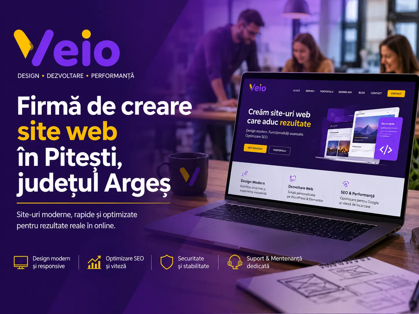 Firmă de creare site web în Pitești, județul Argeș